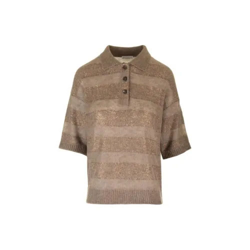 Brunello Cucinelli Polo Shirts Women's Light Brown