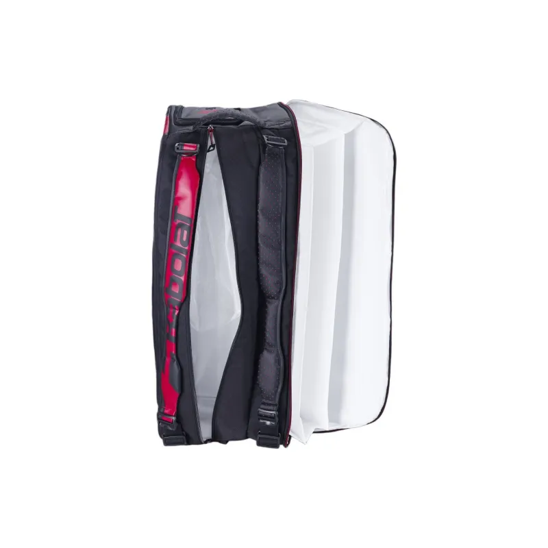 Babolat Badminton Racket Bags Pack Of 10 Casual Style Backpack Black Red Unisex Independent Shoe Compartment-2
