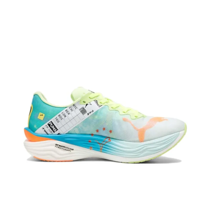 PUMA Deviate NITRO Elite 3 Fire Slip Resistant Low Top Marathon Running Shoes Men's Blue-1