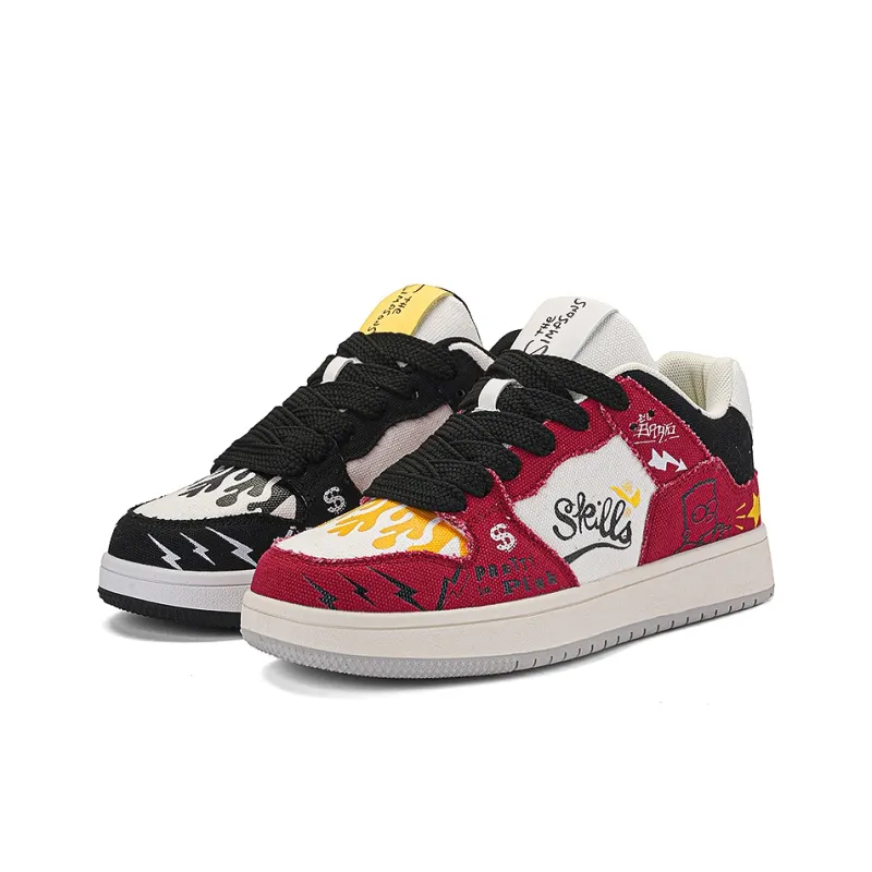 The Simpsons Low Top Skateboard Shoes Unisex-28