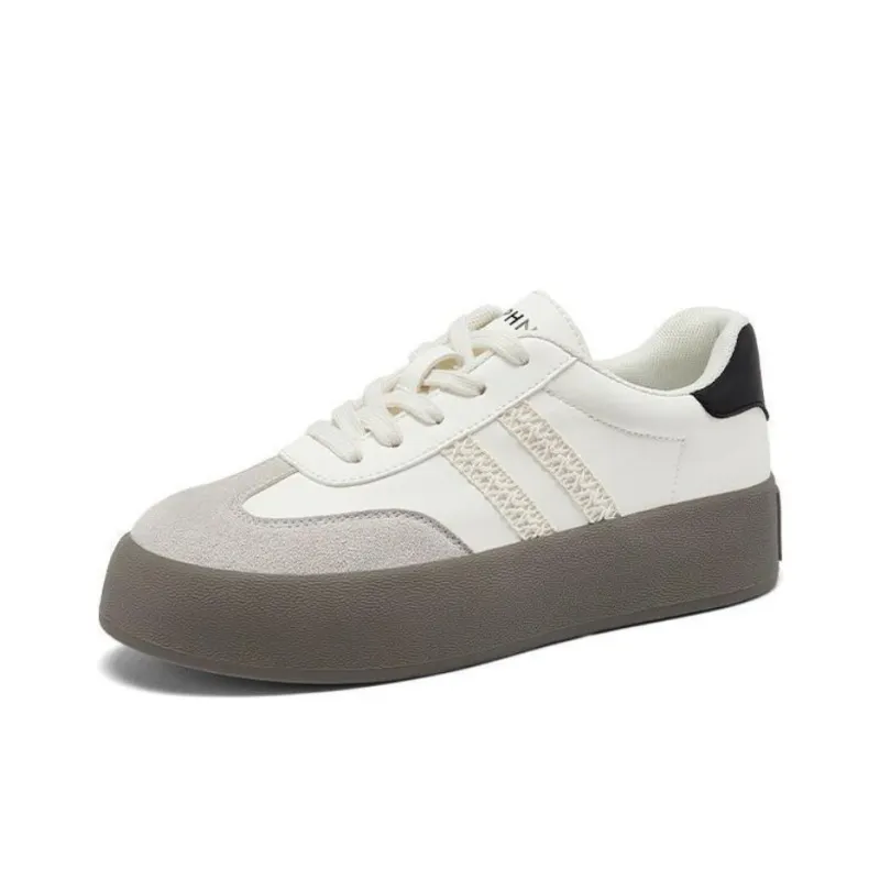 DAPHNE Anti-Slip And Wear-Resistant Lightweight Height Increasing Low-Top Skateboard Shoes Women's-2