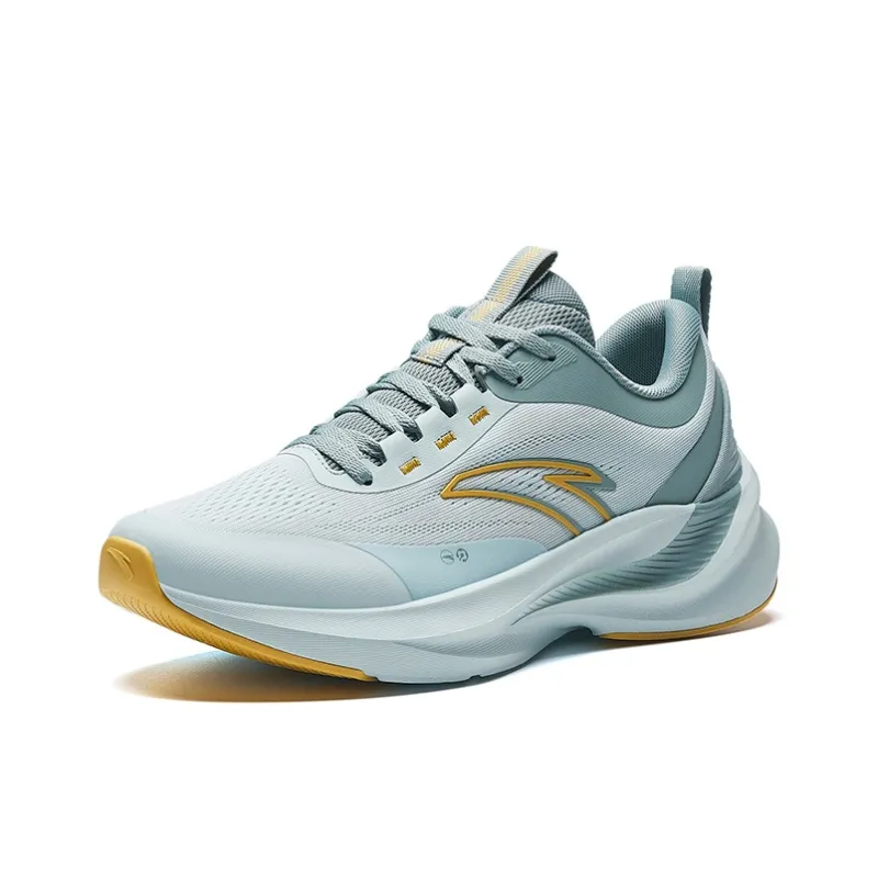 Anta Running Collection Cushioned Slip Resistant Low Top Casual Running Shoes Men's Turquoise-1