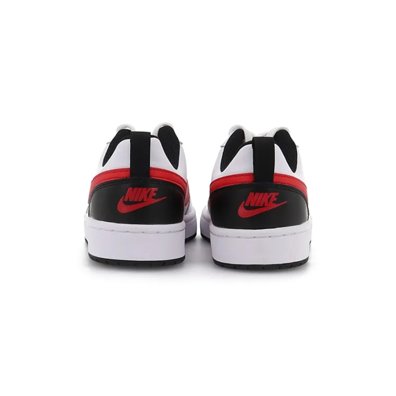 Nike Court Borough 2 Low White University Red GS-4
