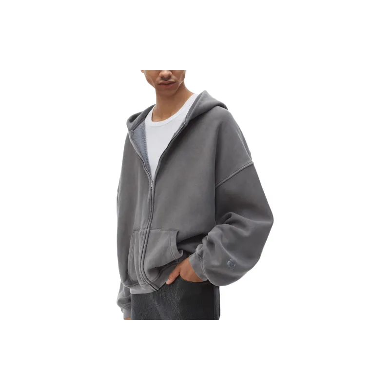 Alexander Wang FW24 Sweatshirt Unisex Washable Granite-4