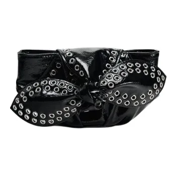 ZARA Polyurethane Clutch Women's Black