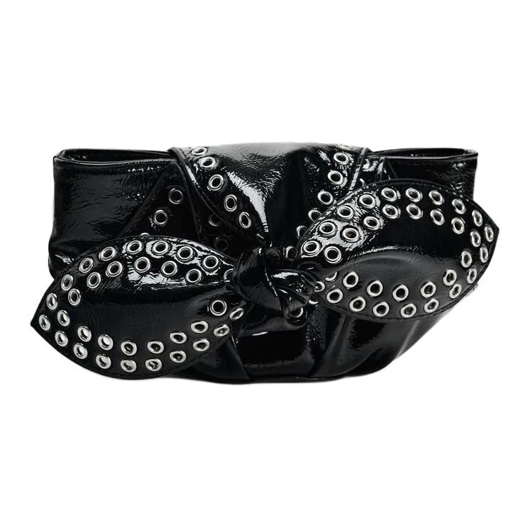 ZARA Polyurethane Clutch Women's Black-0