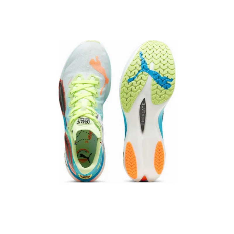 PUMA Deviate NITRO Elite 3 Fire Slip Resistant Low Top Marathon Running Shoes Men's Blue-3