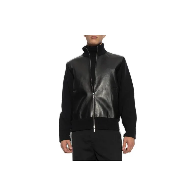 Ferragamo Zip Up Panelled Cardigan-2