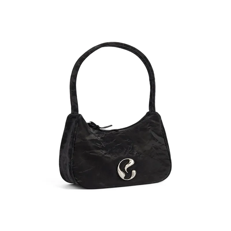 JACD PU Shoulder Bag Crossbody Bag Handbags Women's Black/White-3