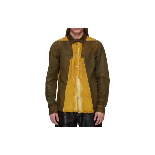 Rick Owens DRKSHDW Shirts Men Ochre