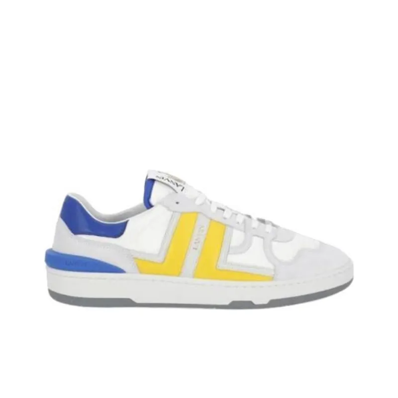 Lanvin Clay Low Top White Yellow Blue-1
