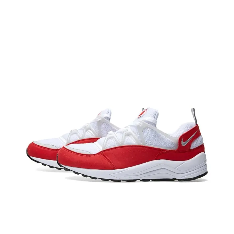 Nike Air Huarache Slip-Resistant Low-Top Running Shoes Unisex White Red-1
