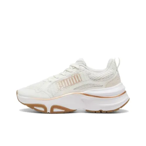 PUMA Softride Anti Slip Wear Resistant Low Top Running Shoes Women's White