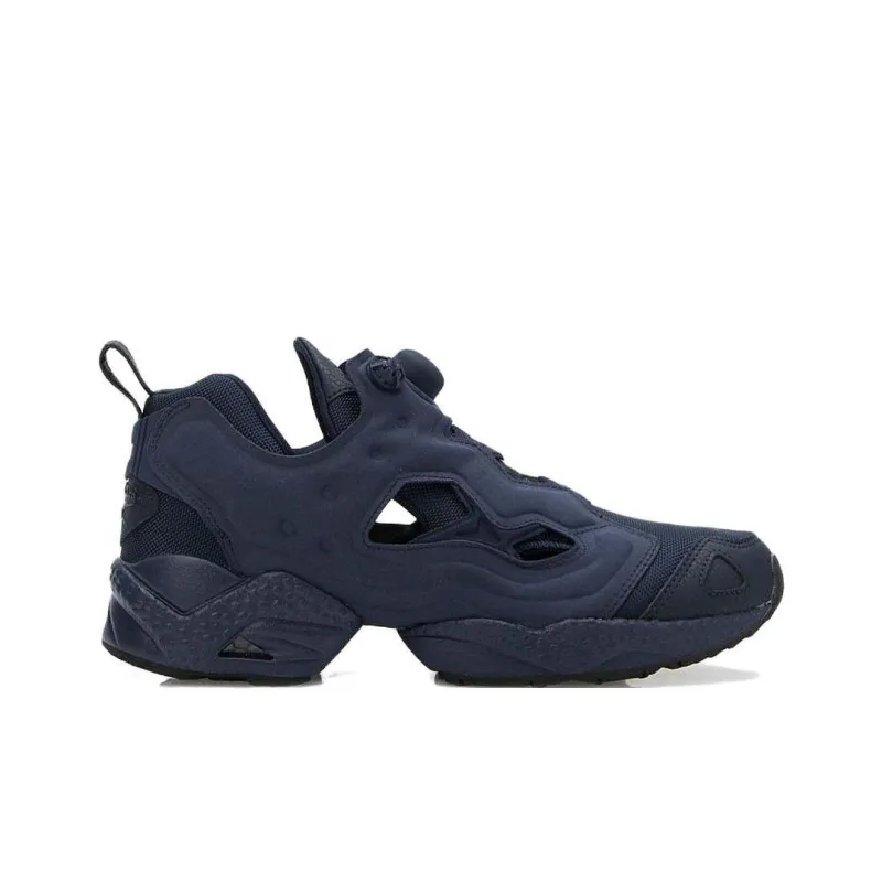 Reebok Instapump Fury Anti Slip Wear Resistant Low Top Casual Shoes Unisex Marine Blue-1