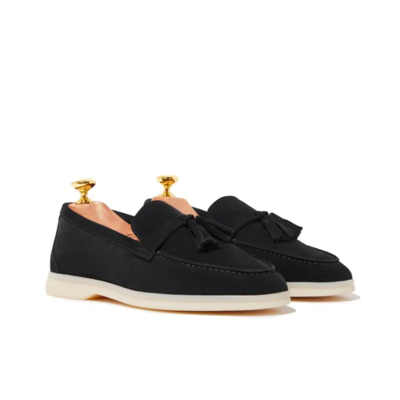 SCAROSSO Leandra Suede Loafers Women's-2