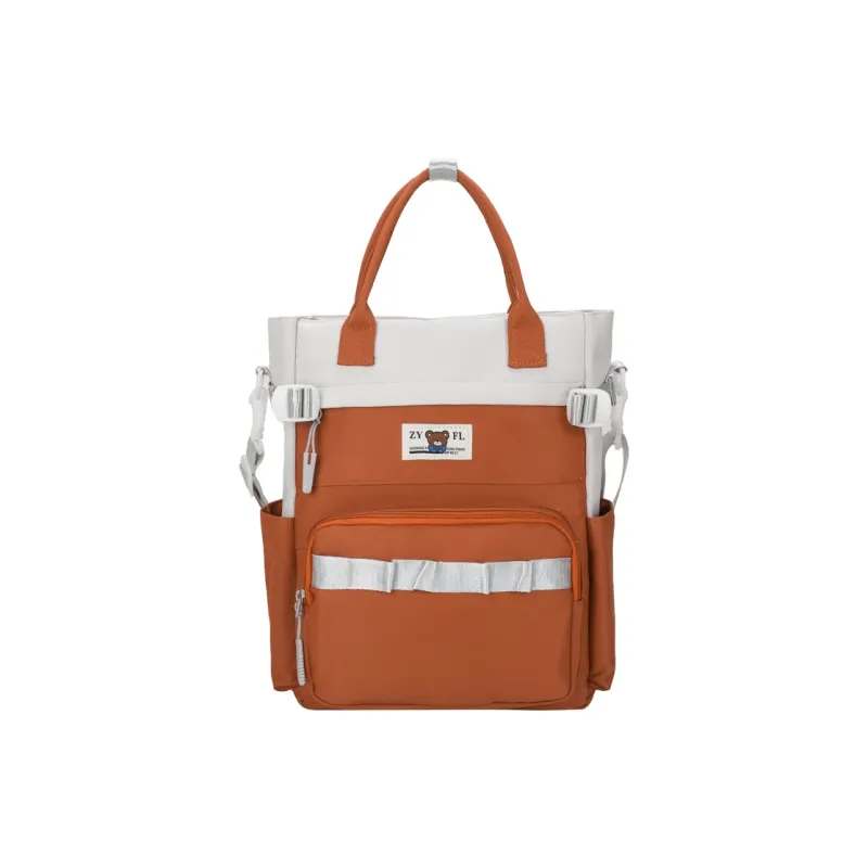 Deli Bear Canvas Canvas Bag Backpack Regular Unisex Green/Blue/Orange/Khaki/Black/Purple-10