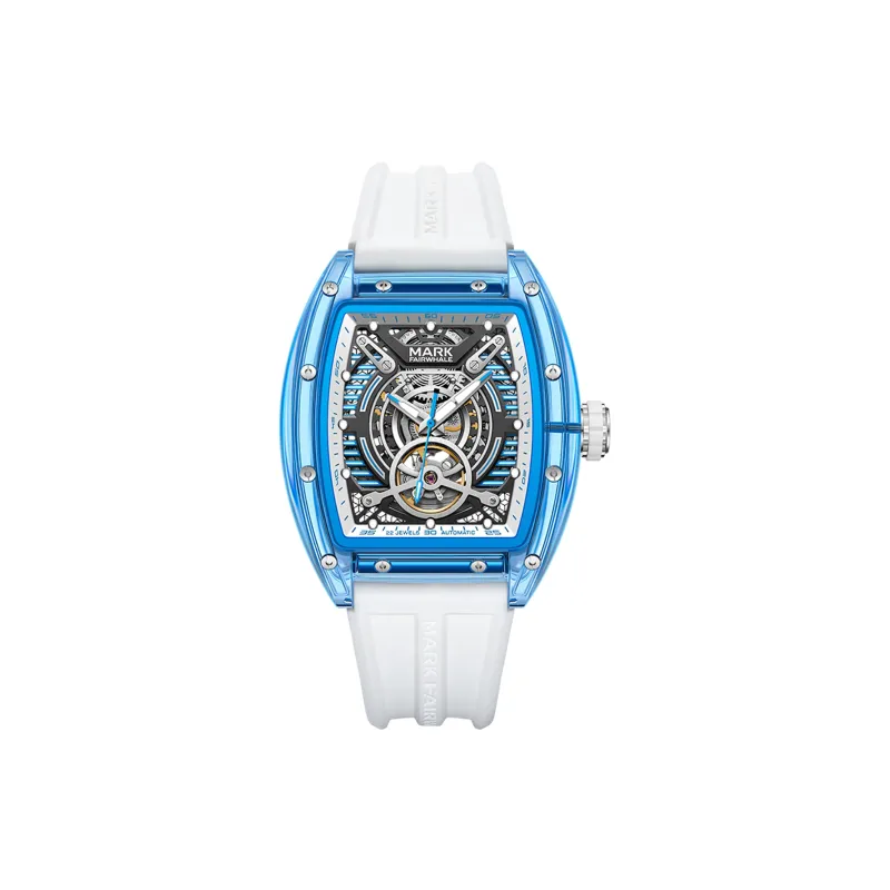 FAIRWHALE Mechanical Movement Rubber Strap Watch Unisex Black Dial-6