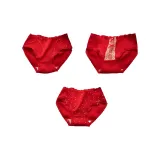 Group E: Double Bowknot+Pure Lustrous Lace+Vintage Polka Dot