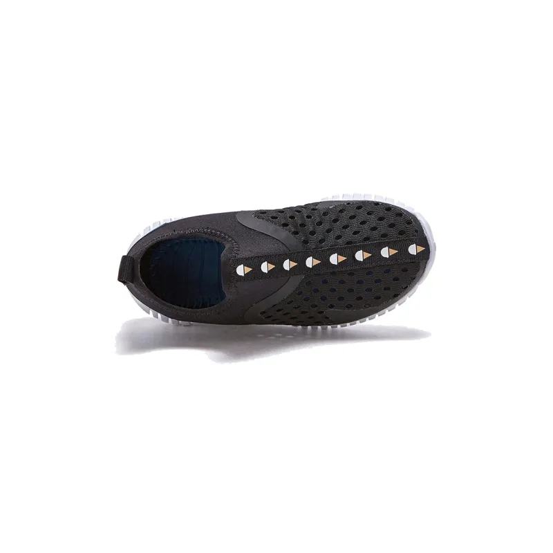 New Balance NB Aqua Drift Slip Resistant Cushioning Wear Resistant Breathable Mid Top Casual Shoes Black Blue Kids'-2