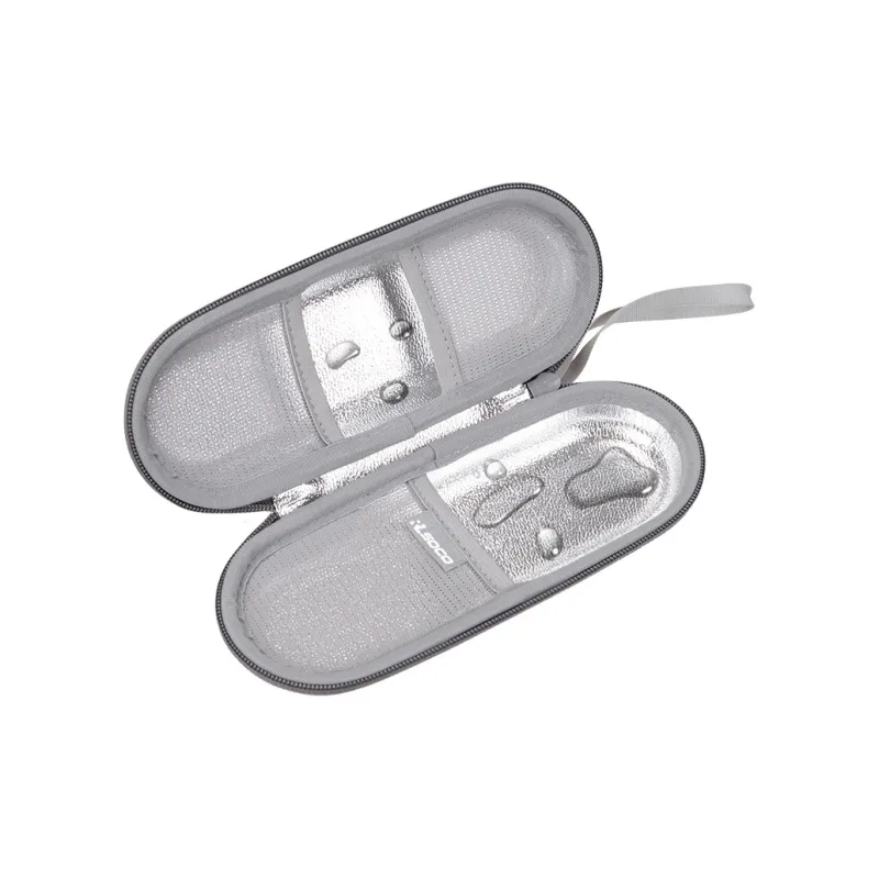 RLSOCO PU Toiletry Bag Regular Unisex Silver-2