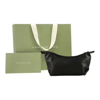 ANDSEEYOU Sheepskin Crossbody Bag Women's Black/Silver