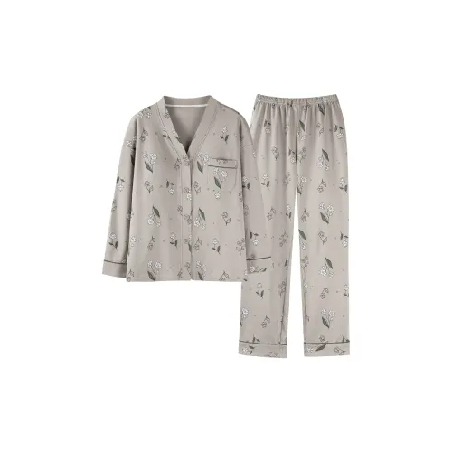 William Pajama Set Women's Gray