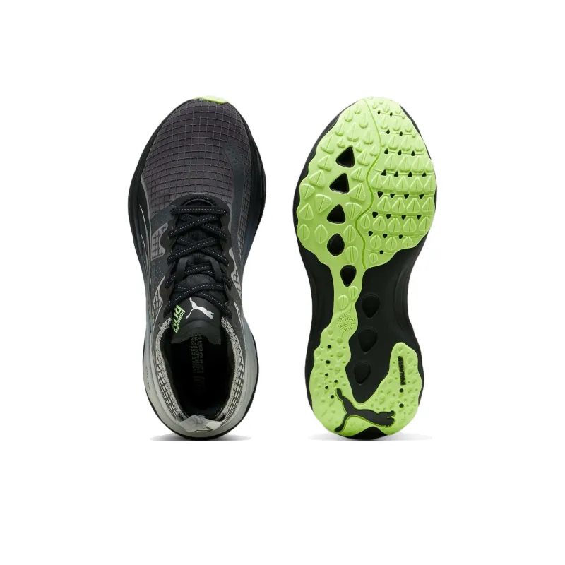 PUMA ForeverRUN Nitro Anti Slip Wear Resistant Low Top Casual Running Shoes Men's Black Gray-3