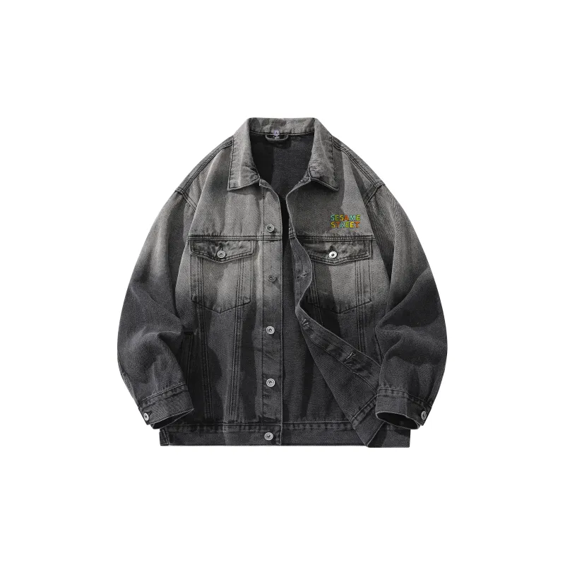 SESAME STREET Denim Jacket Unisex-5