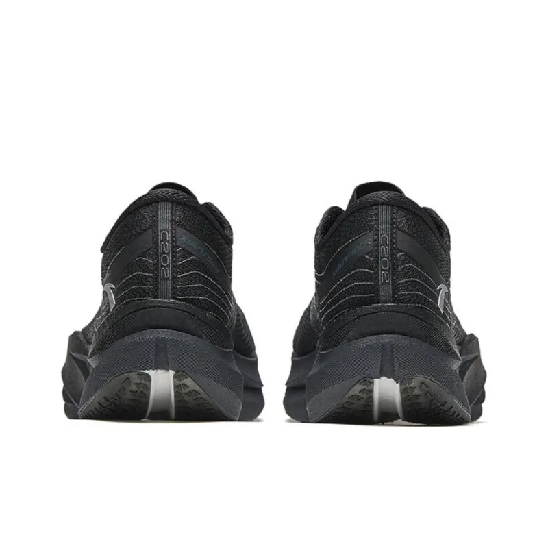 Anta C202 6.0 Anti Slip Wear Resistant Low Top Carbon Plate Running Shoes Men's Black-3