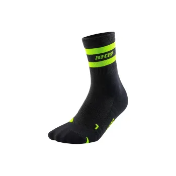 Cep Hiking 80s Mid Cut Compression Socks Mid-Calf Socks Men's 1 Pack Green