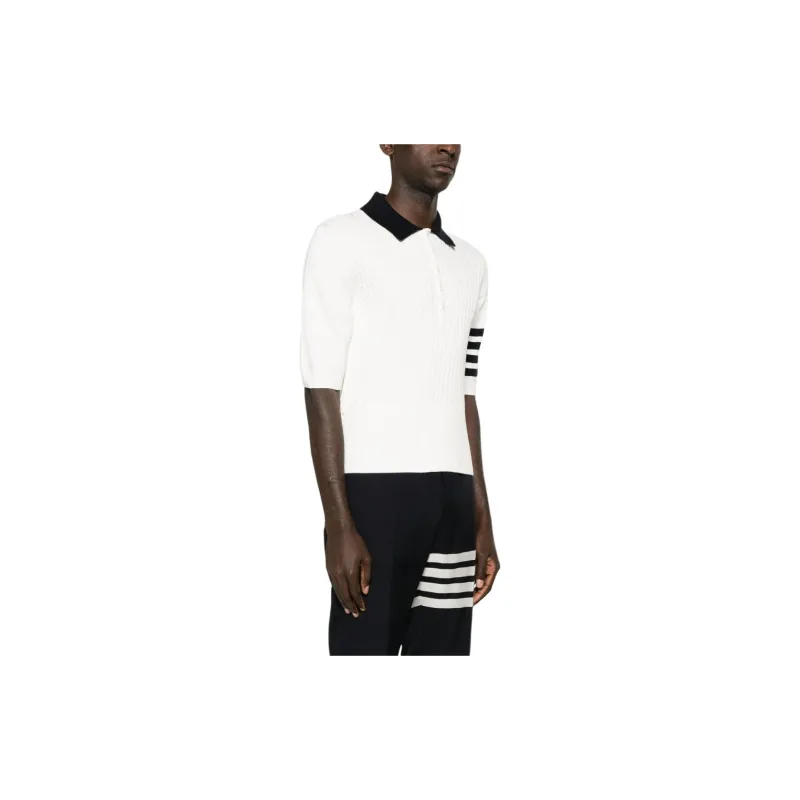 THOM BROWNE· Polo Shirt Men's White-3