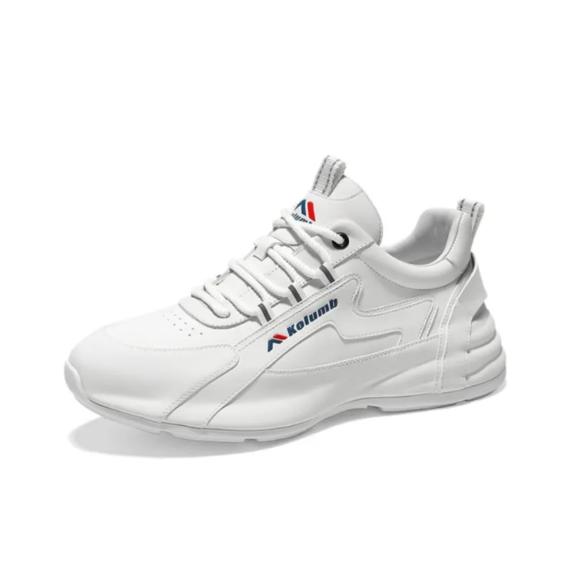 Kolumb Cushioning, Abrasion Resistant, And Waterproof Low Top Casual Shoes Men's White Blue-0