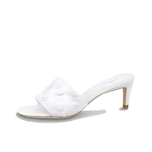 LOUIS VUITTON Revival Slip Resistant Slide Slippers Women's White