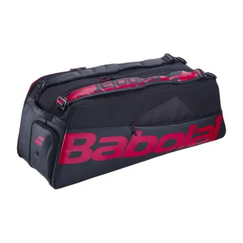 Babolat Badminton Racket Bags Pack Of 10 Casual Style Backpack Black Red Unisex Independent Shoe Compartment