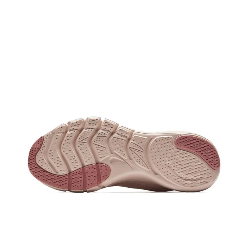 CHAOJIANTA Anti-Slip Wear-Resistant Low-Top Casual Running Shoes Women's White Pink-4