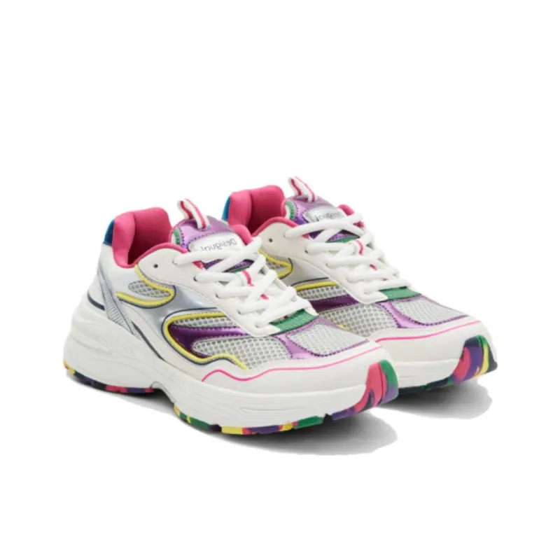 Desigual Low-Top Casual Shoes Women's White-3