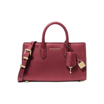 MICHAEL KORS Cow Leather Shoulder Bag, Crossbody Bag, Handbag Extra Small Women's Burgundy
