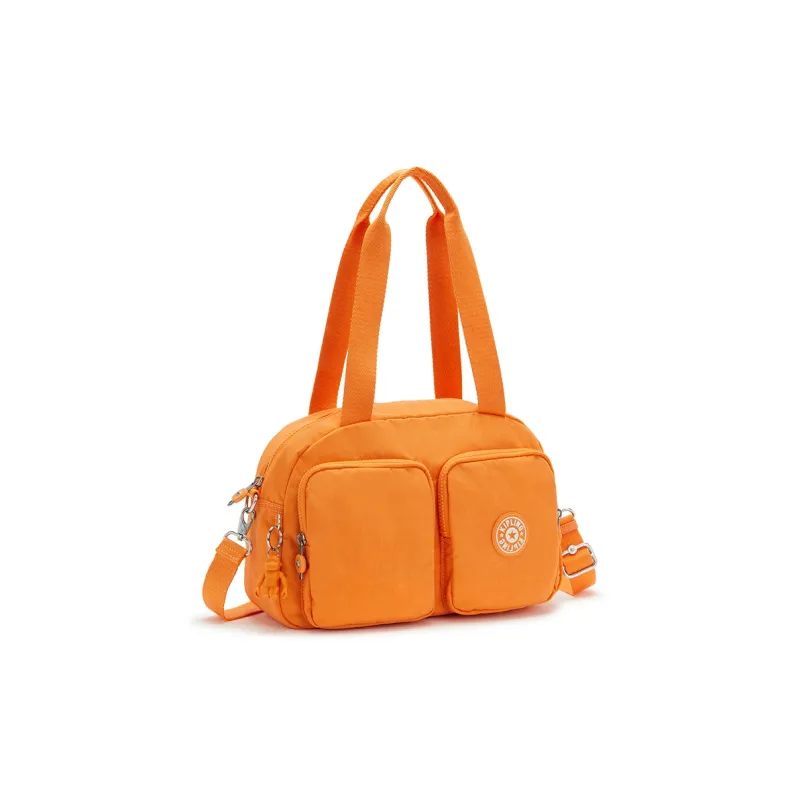 Kipling Nylon Portable Crossbody Bag Shoulder Bag Medium Size Unisex Apricot Color-1