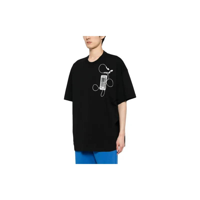 OFF WHITE Scan Arrow Over Crewneck T Shirt-4