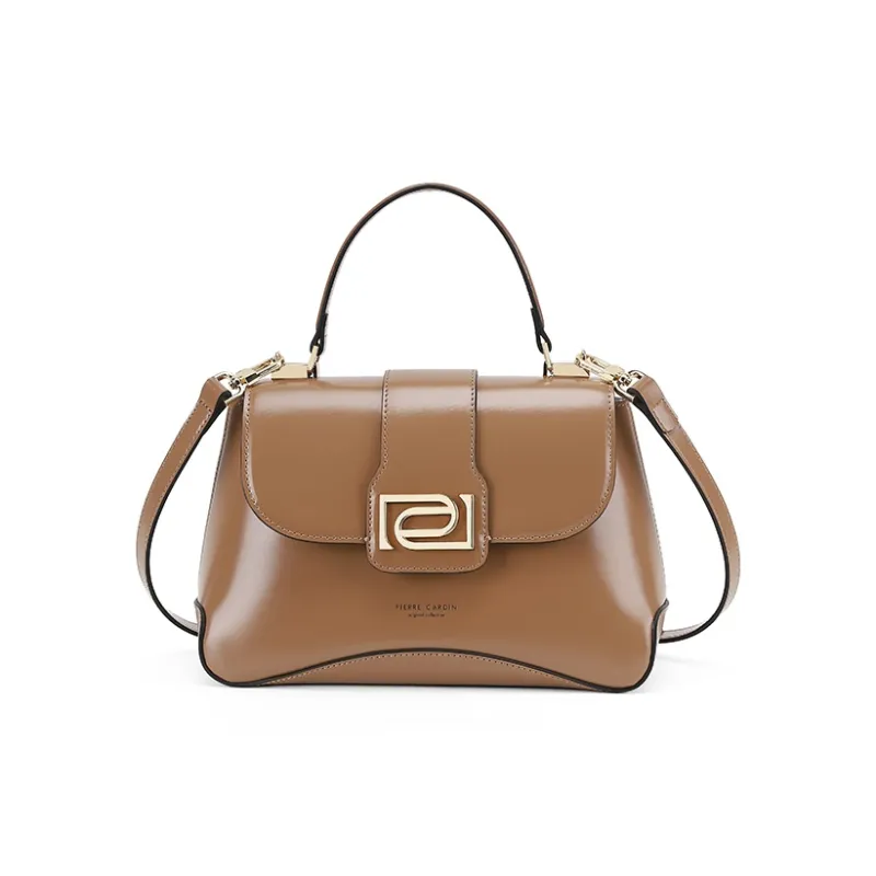PIERRE CARDIN Cow Leather Shoulder Bag, Crossbody Bag, Handbag Large Size Women's Multicolor-13