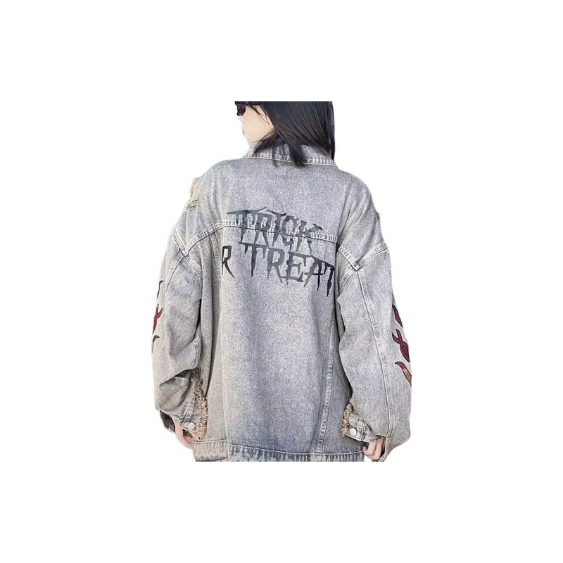 MGXEK Denim Jacket Unisex Vintage-1