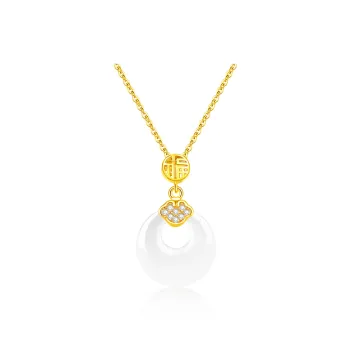 ZSY Chalcedony Jade Necklaces For Girls Women's