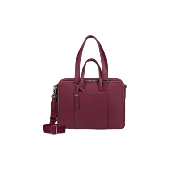 SAMSONITE Polyurethane Briefcase Crossbody Bag Handbag Women's Garnet Red