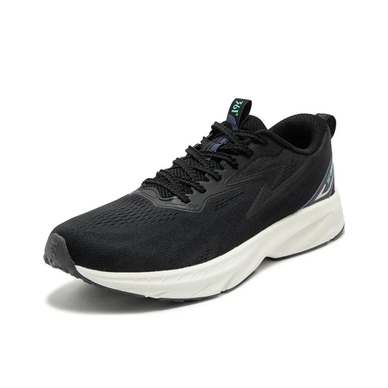 361° Anti Slip Wear Resistant Low Top Casual Running Shoes Men's Black Blue-1