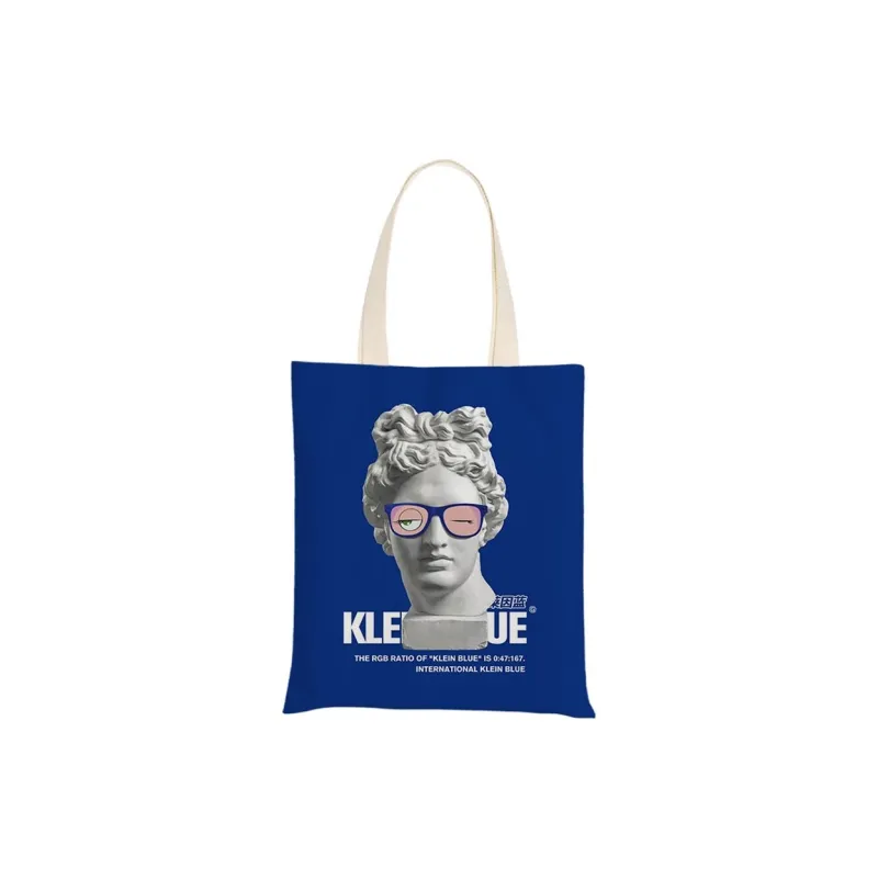 AOSONG Canvas Bag, Tote Handbag Small Medium Large Size Unisex Klein Blue-11