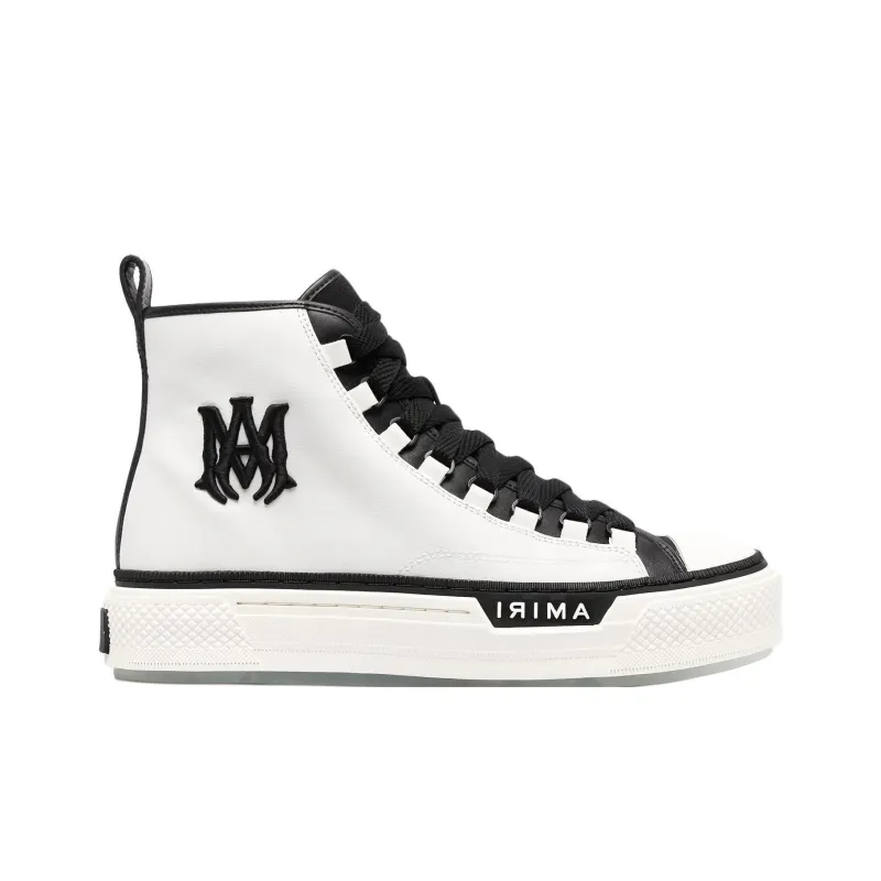 AMIRI M.A. Logo Court High 'White Black'-1