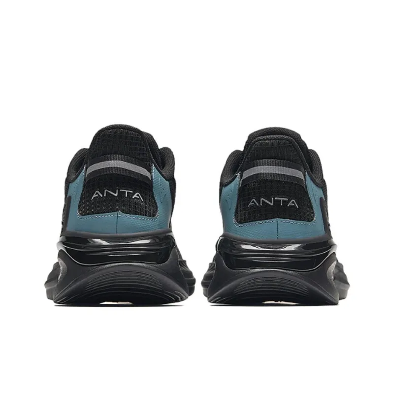 CHAOJIANTA Anti Slip Wear Resistant Low Top Casual Running Shoes Men's Black Blue-3
