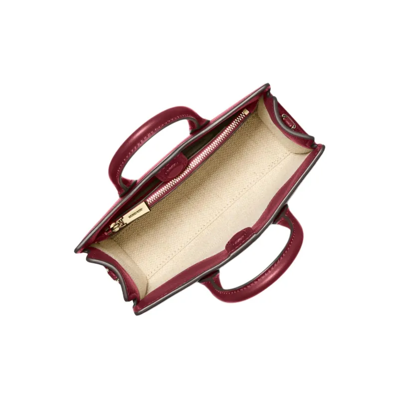 MICHAEL KORS Cow Leather Shoulder Bag, Crossbody Bag, Handbag Women's Burgundy-2