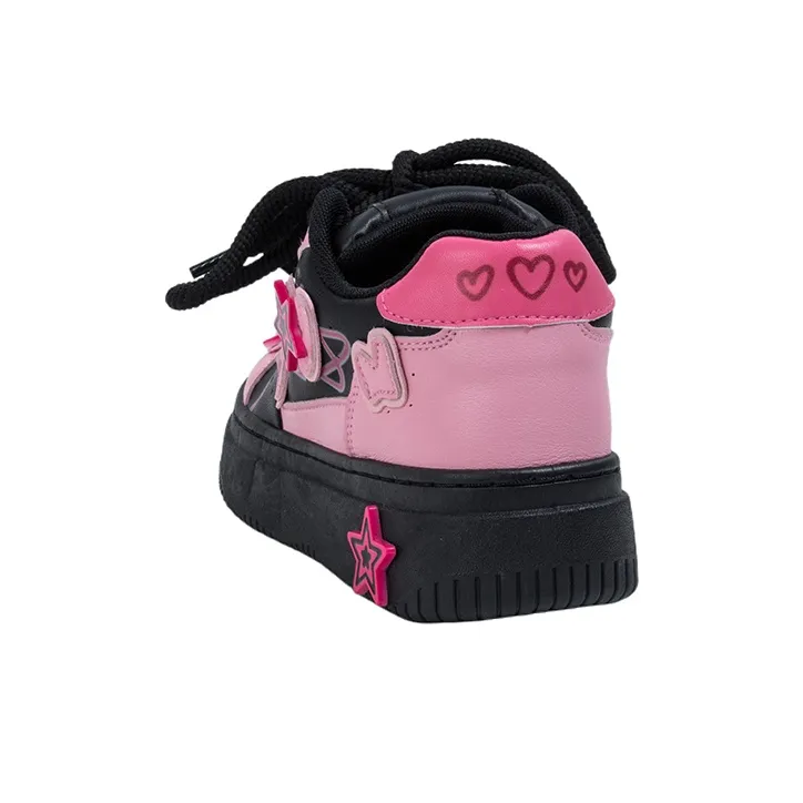 OYNN Young Baby Series Skateboard Shoes Women's Low Top Pink-4