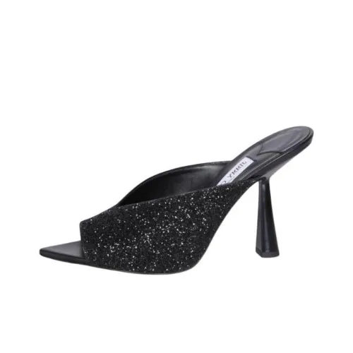 Jimmy Choo Maryanne Slide Slippers 10cm Women's Black